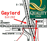 Map and Snowmobile Trail Access