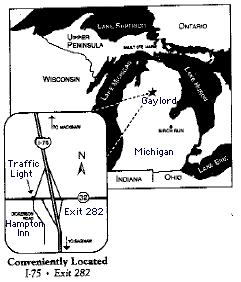 Map To Hampton Inn of Gaylord